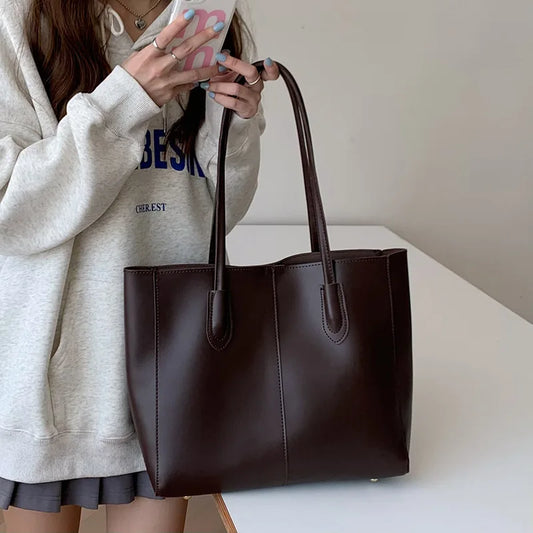 Bolsa - tipo tote vintage de gran capacidad