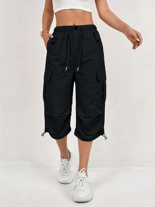 Irene | Cómodos pantalones cargo de tres cuartos