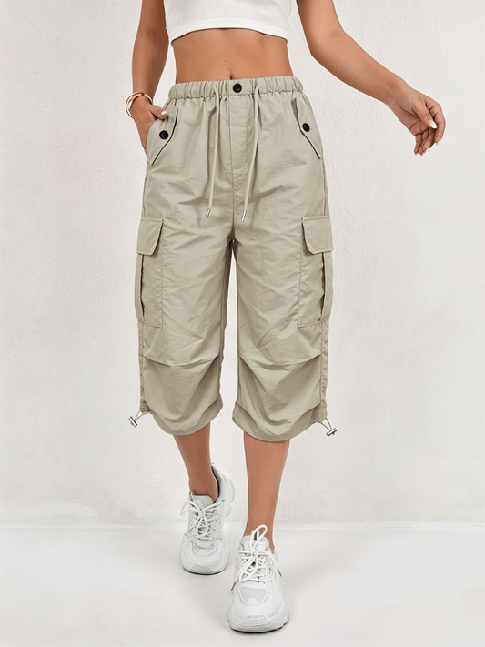 Irene | Cómodos pantalones cargo de tres cuartos
