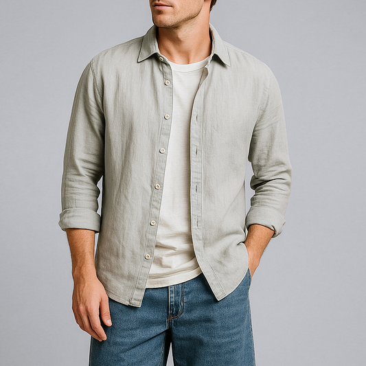 Francisco | Camisa de manga larga de algodón
