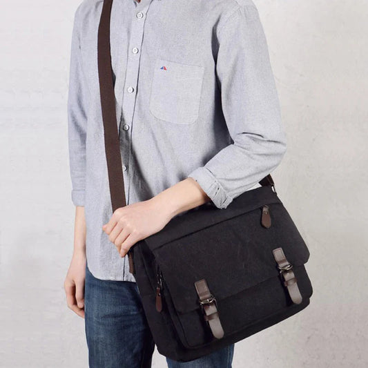 Bolso - bandolera de lona vintage Marco