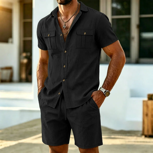 Osana | Conjunto a juego de lino para hombre