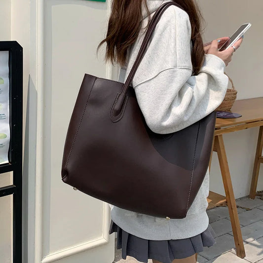 Bolsa - tipo tote vintage de gran capacidad