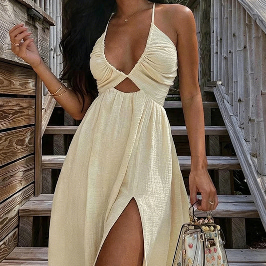 Osana | Vestido largo con escote en V